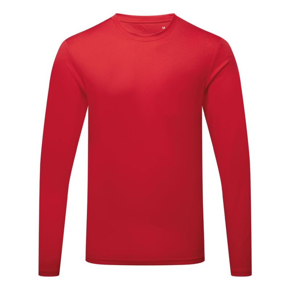 TriDri Mens Long Sleeve Performance T-Shirt / Fire Red